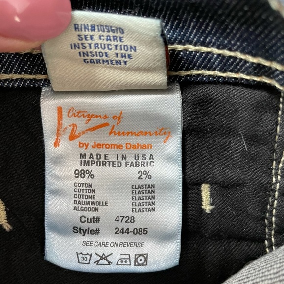 Citizens of Humanity Cape Cod #244 Wide Leg Stretch Jeans | 27 - Picture 9 of 13